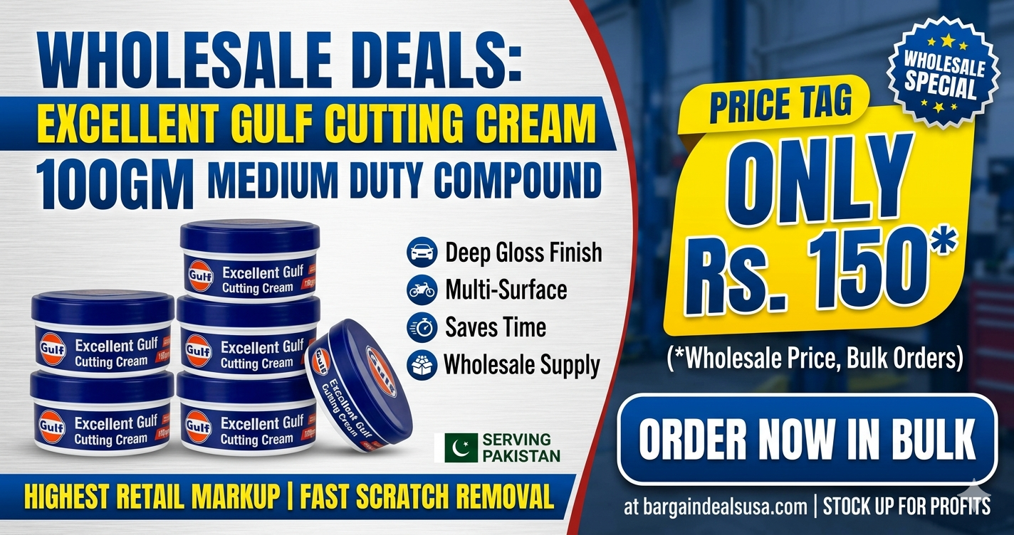 Excellent Gulf Cutting Cream 100gm - Gulf Cutting Cream Medium Duty Compound - Best for Cars and bikes Polish, Scratches removal - Image 4
