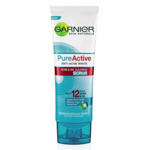 Garnier Pure Active Anti Acne Oil Clearing Facial Scrub 100ml - For Clear Skin