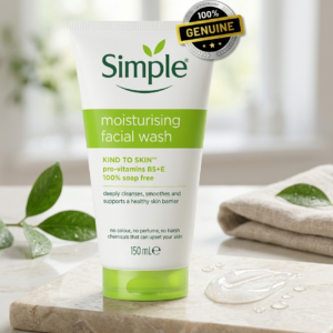 Simple Moisturising Facial Wash (150ml) For Sensitive 100% Soap Free Skin Made In Poland