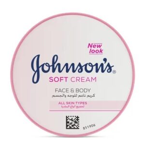 Johnsons Soft Cream Face And Body 24 HOUR Moisturising Soft Cream 200ml