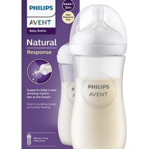 Philips Avent Natural Baby Feeding Bottle 11 oz / 330 ml Wide Neck Single Pack - 3m+