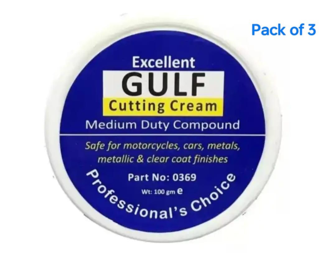 Excellent Gulf Cutting Cream 100gm - Gulf Cutting Cream Medium Duty Compound - Best for Cars and bikes Polish, Scratches removal - Image 3